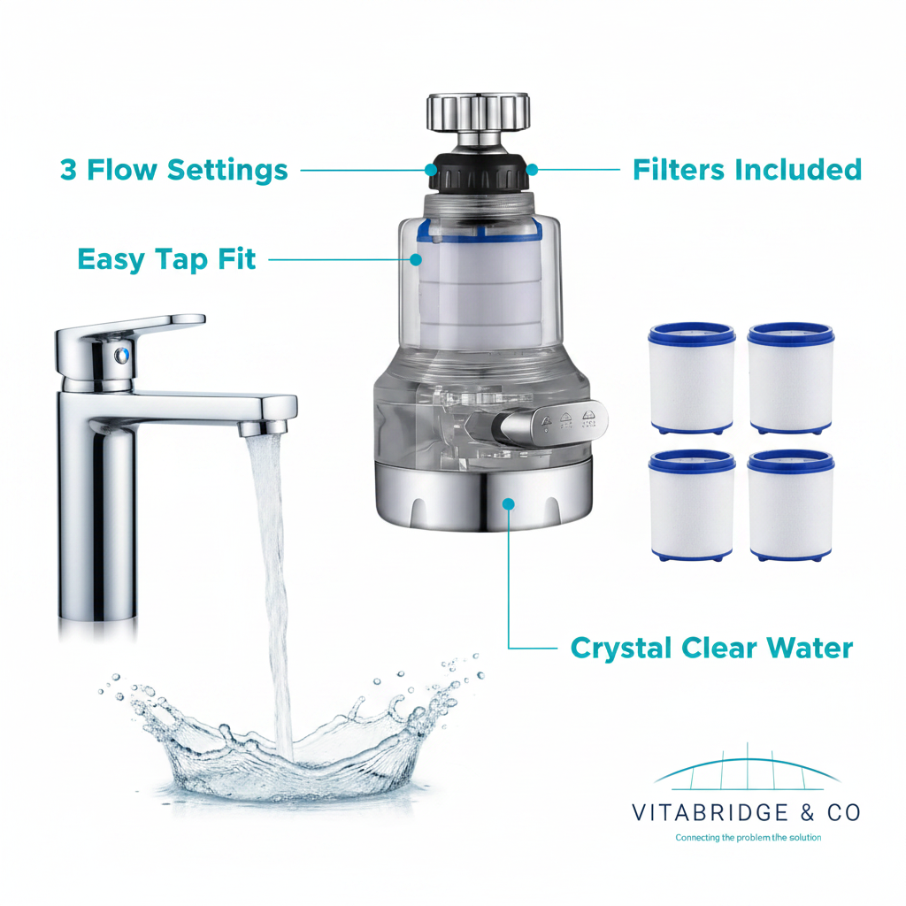 VitaBridge & Co.CleanTap Elite β Premium Faucet Filtration System