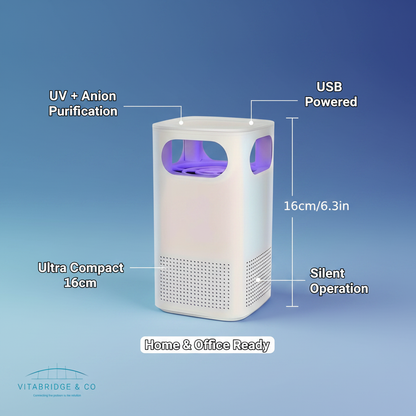 VitaBridge AirPure Pro — Compact UV + Anion Air Purifier